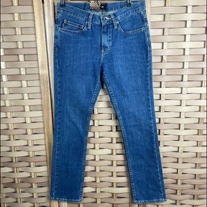 VANS Off The Wall Skinny V76 Low Rise Denim Stretch Jeans